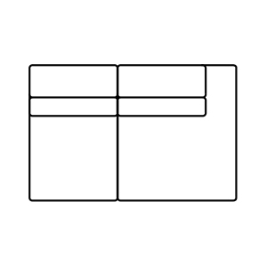 MODUŁ SOFA 150 Z PÓŁKĄ LEWA